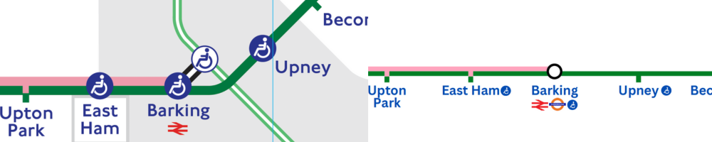 Designing my tube map - Icon changes