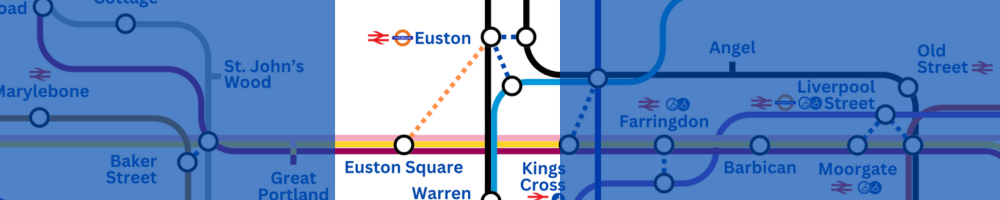 Designing my tube map - Euston was a mess.